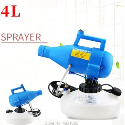 220V 4.5L Portable ULV Electric Sprayer Ultra Low Volume Sprayer Atomizer Nebulizer Disinfector Drug Sprayer Aerosol Atomizer