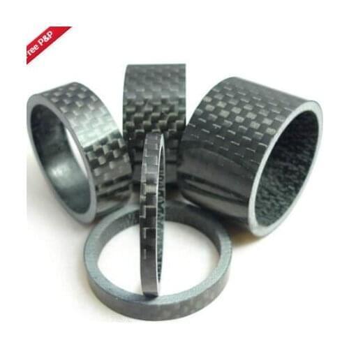 Carbon Fiber 3/5/10/15/20/30mm Spacer For Stem Bike Bicycle Headset Washer