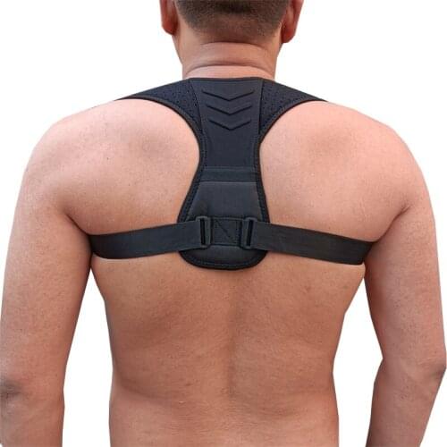 Unisex Adjustable Posture Corrector Back Corset Shoulder Support Brace Belt