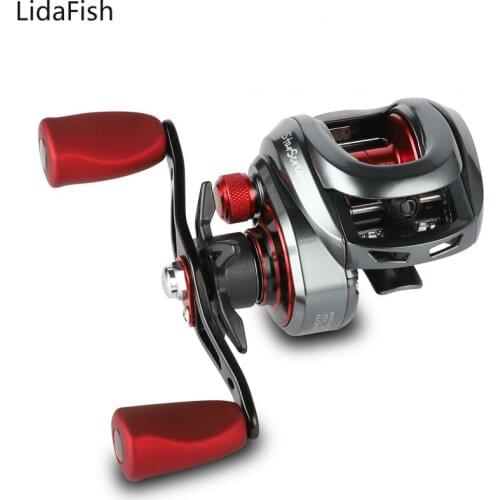 Lidafish 2021 SS200 Series 7.3:1 Baitcasting Fishing Reel Centrifugal Brake System 226g Saltwater Wheel Carp Fishing