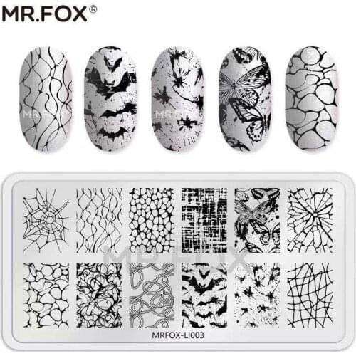 Stamp Plates Snake Print Crack Image Nail Art Template Stainless Steel Floral Flower Lace Stencils