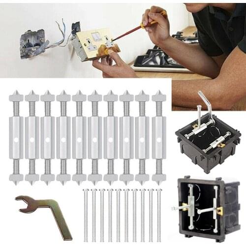 Switch Socket Screws Type 86 Support Rod Wall Mount Switch Box Repair Fixed Cassette Screw Electrical Switch Socket Repair Tool