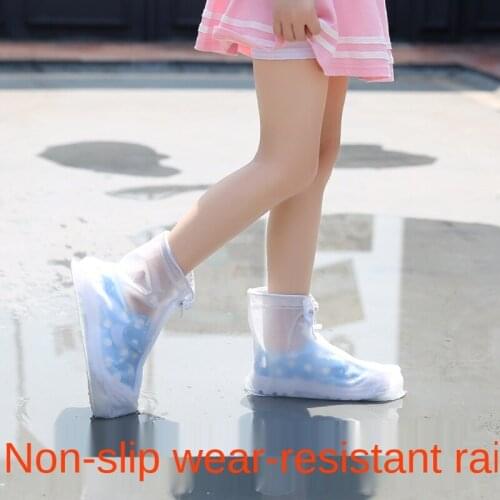 Protective Shoe Cover Wear-Resistant Thickened Anti-Shoe Cover Adult and Children Waterproof Rain Boots Shoe Cover
