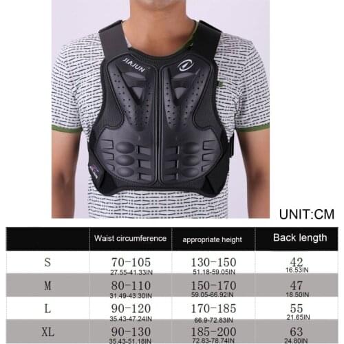 Adult Dirt Bike Body Armor Protective Gear Chest Back Protector Protection Vest U90C