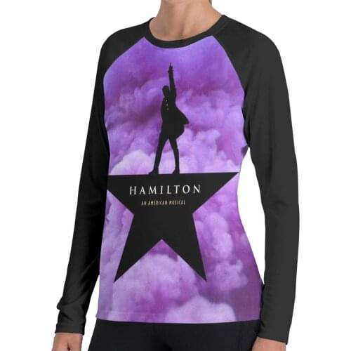Hamilton Music womenClothing Spring/Autumn Chip Long Sleeve T-shirt Going Out Party Role Playing T-shirt Hamilton Music Gifts