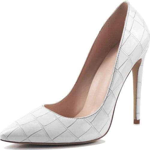 2021 Fashion Shoes Women Stone Textured Fabric 12CM Stiletto High Heel Pointed Toe Pumps Womens Shoes