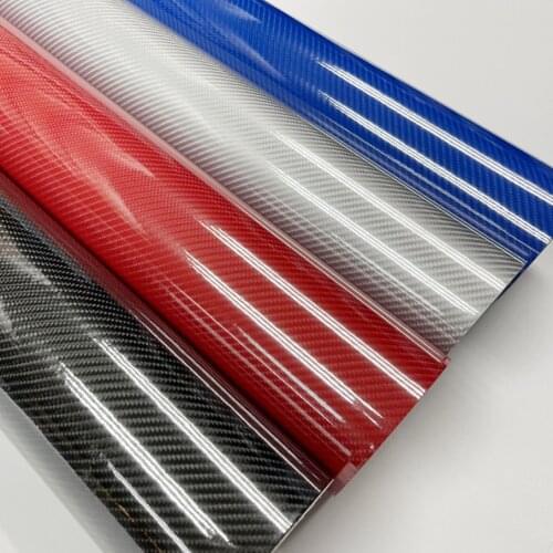 50cm*500cm High Glossy 5D Carbon Fiber Wrapping Vinyl Film Motorcycle Tablet Stickers And Decals Auto Accessories Car Styling