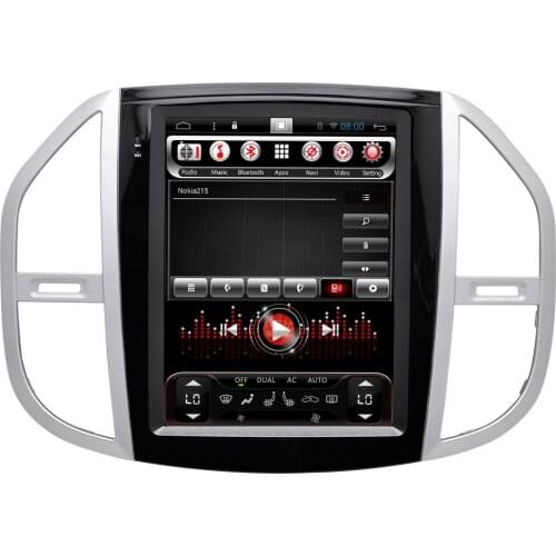 AOONAV special vertical screen car GPS navigation DVD player for Mercedes BENZ VITO 12.1 inch car GPS Multimedia player radio