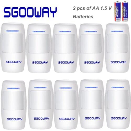Sgooway Wireless Infrared PIR sensor Wireless Motion Detector 10 Pieces Free shipping 433 MHZ