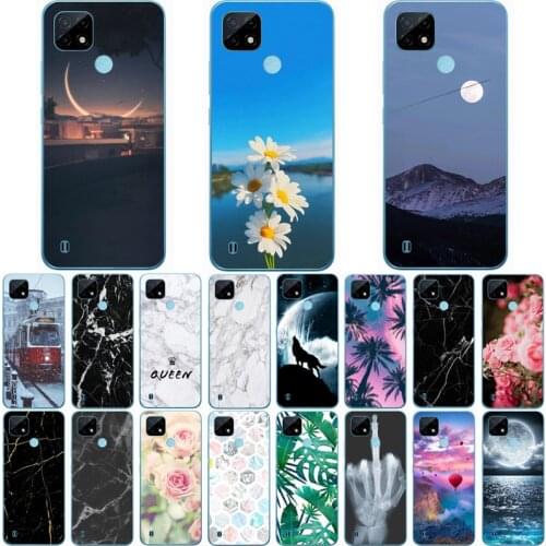 For REALME C21 6.5 INCH Case Wolf Silicon TPU Fundas for Realme C21 6.5 inch Cat Animal Shell Bag Housing Phone Cases