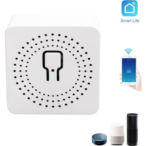 DIY WiFi Smart Light Switch Module Smart Life Tuya App and Wireless Remote Control Compatible with Alexa Echo and Google Home