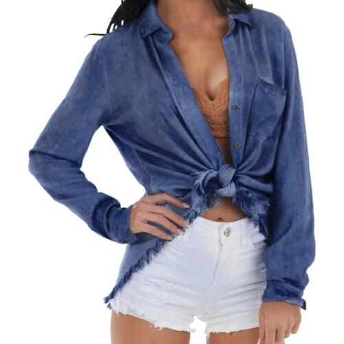 Eillysevens Womens Denim Shirts