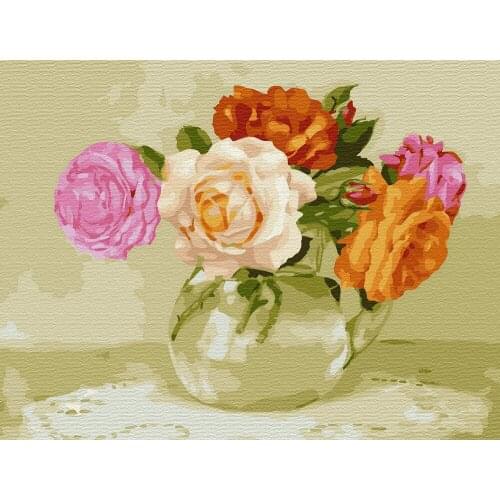 MOLLY Painting Flowers By Numbers