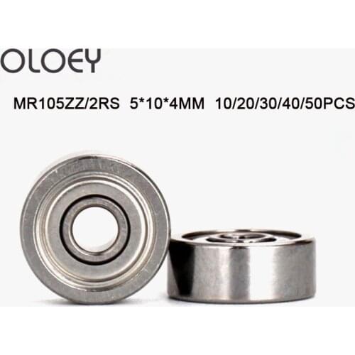 MR105ZZ 2RS Deep groove Ball Bearings High Quality Bearing 5x10x4 mm For Strong Drill Lab Handpiece