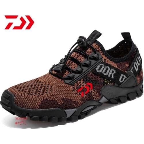 Cross border mens large outdoor mountaineering shoes mens sports shoes beach water shoes cold adhesive flying fabric 9322