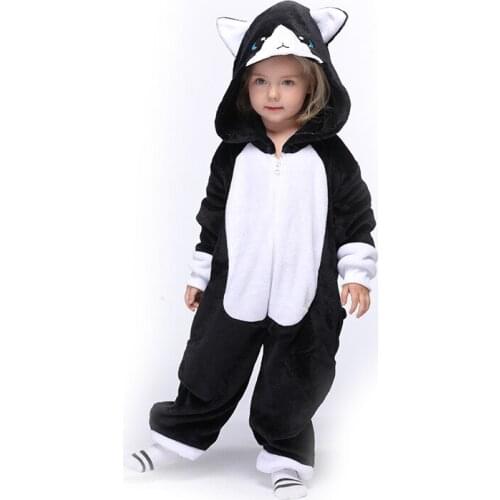 New children red dinosaur flannel pajamas for boys and girls one-piece animal pijamas detachable hat cartoon Christmas Kids gift