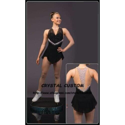 Crystal Custom Figure Skating Dress Girls New Brand Ice Skating Clothes For Competition DR4637