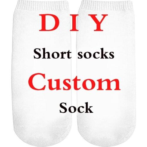 PLstar Cosmos 3D Print DIY Custom Design Men/Women Short socks Drop Shipping Wholesalers Suppliers