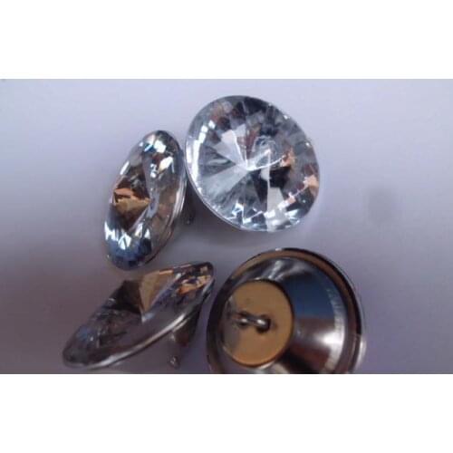 Satellite stone buttons 200 PCS/ lot 25 mm 4 color Sofa buckle Rhinestones crystal decorative buttons, Acrylic soft bag buckles