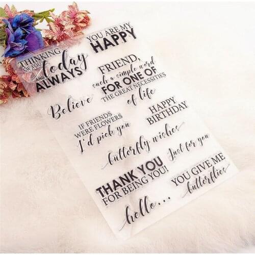 15x21cm Good Life Clear Stamps Transparent Seal Silicone Seal TPR Christmas Wedding Roller Stamps DIY Scrapbook Album Card