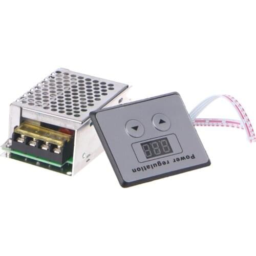 LED Display AC 220V 4000W SCR Voltage Regulator Control Light Dimmer Thermostat