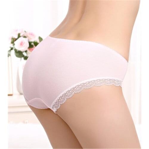 Japanese underwear womens cotton low waist cute sexy lace cotton fabric breathable underwear T626