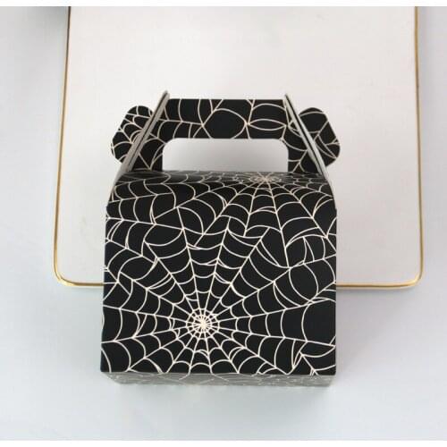 10pcs Big size Halloween Candy Paper Boxes Cake Candy Box Gift Bag Favour Party Supplies Paper Candy Boxes Home Decoration