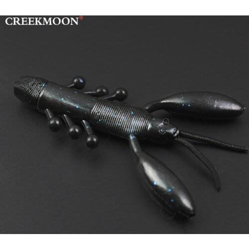 10pcs/lot Jigging Wobblers Fishing Crawfish Worm Soft Lure Shrimp Flavor 8cm*5.3g Lobster Silicone Bait Walk Fish Bass Pesca