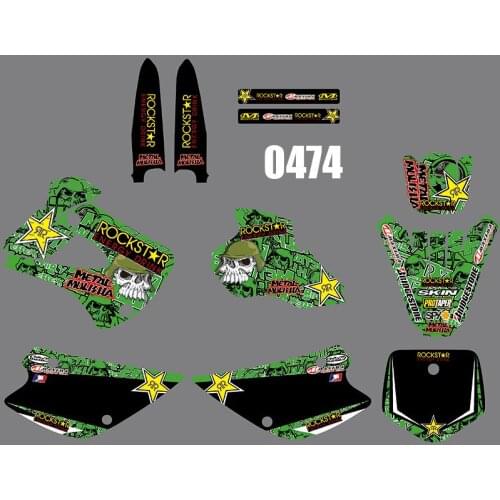3M 0474 Motorcycle Team Graphic Decal Stiker Kits for Kawasaki KX85-100 1998-2000 dirt bike sticker for Kawasaki KX85