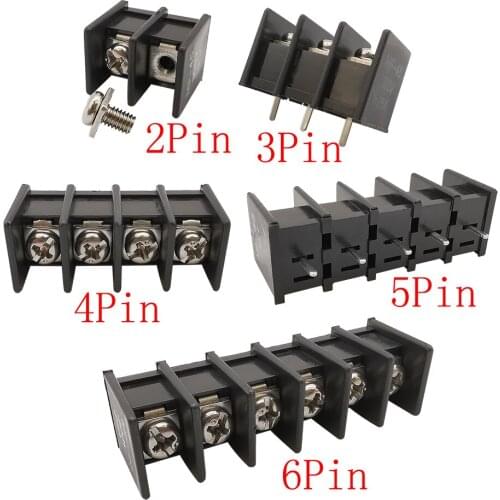 50Pcs KF45 9.5mm PCB Connector 2-6Pin Barrier Terminal Block KF45 Pitch 9.5mm 2-6P Straight Pin Screw PCB Panel Mount Connector
