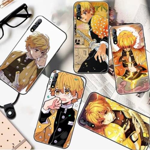 Anime Demon Slayer Agatsuma Zenitsu Phone Case For Vivo X9 9s 9plus 9splus 20 20plus Y91C 11 17 19 67 71 81 91 V11 11I 17 IQOO