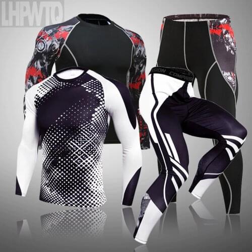 Brand Winter Top Quality New Thermal Underwear Men Sets Compression Sports Drying Leggings Long Johns Men Clothing