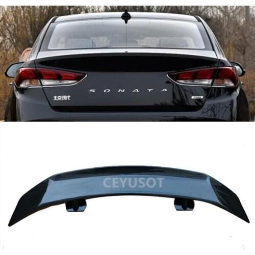 CEYUSOT For NEW OLD Hyundai Sonata Universal Spoiler WING ABS Material Car Trunk Rear Lip Tail Decorative Accessories 2010-2018