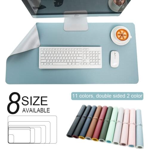 YuBeter Double-side Large Mouse Pad Anti-slip Waterproof PU Leather Desk Mat Gaming PC Computer Mousepad Keyboard Table Cushion
