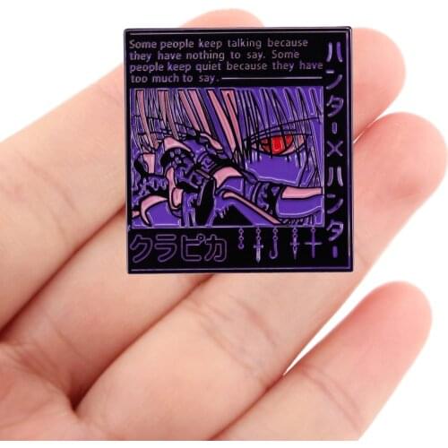DZ2241 HUNTER×HUNTER Japanese Anime Enamel Pins Brooches Backpack Bags Badge Fashion Lapel Jewelry Kids Friends Birthday Gifts