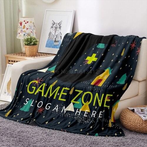 Flannel Blanket for My Baby Quilt Blanket Printing Home Textile Bed Sofa Express Love Bedding Gamepad 180x200cm Large Blanket