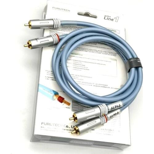 1 pair furutech ADL Line1 premium version of HiFi audio RCA audio signal cable 1m with boxed DVD CD cables