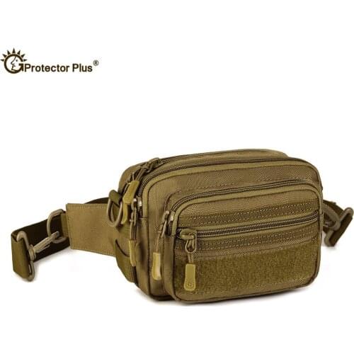 Camouflage Nylon Waterproof Molle Pouch Men Fanny Package Military Tactical Climbing Army Attached Packs Travel Hiking Bags