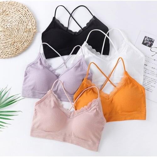 Lace Bras For Women Sexy Seamless Bra Cross Backless Bra Push Up Bralette Brassiere Women Bra Soutien Gorge Females
