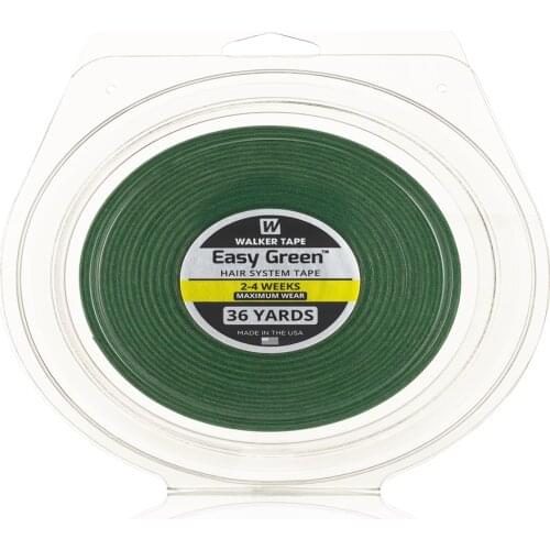 36 yards Walker Tape Easy Green Maximum Wear Toupee Tape
