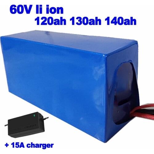 Li ion 60V 120ah 130ah 140ah lithium ion battery pack 6000w for golf cart sightseeing Car AGV UPS EV Street Sweeper +15A Charger