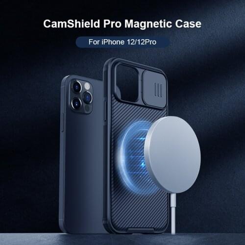 Magnectic Case For iPhone 12 Pro Max 12 Pro Case For Wireless Charging Shockproof Nillkin Camera Protection Case