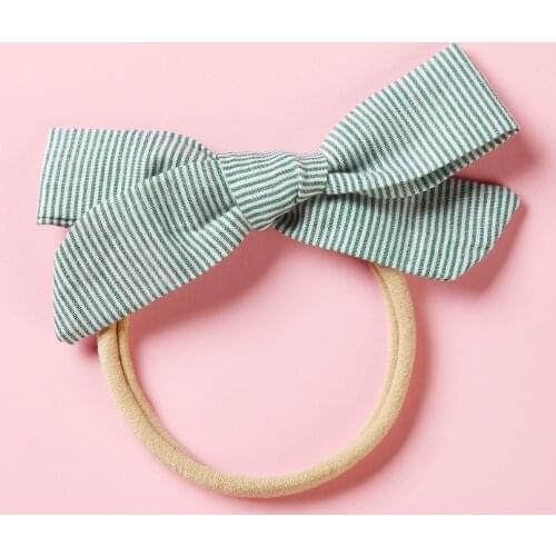 Fashion Bow Baby Headbands Super Soft Nylon Infant Baby Hair Band Baby Girl Hair Accessories Photography Props