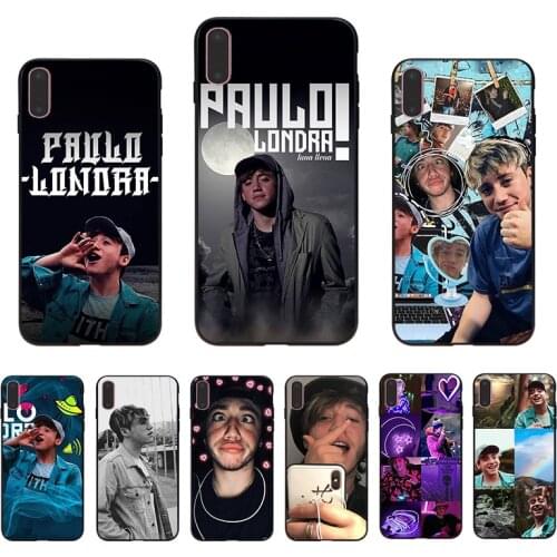 Soft phone case Pop rapper paulo londra shell for iphone 7 8 11 pro XS max XR X cover 6S 6 plus SE 5 5S luxury TPU Funda Coque