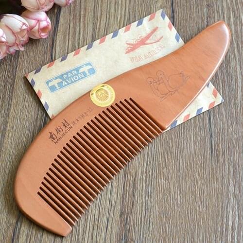 Natural Peach Wood Combs CloseTeeth 18cm long Head Massage Hair Care Wooden Styling Tool Hairbrush Beauty Accessories Hair Comb