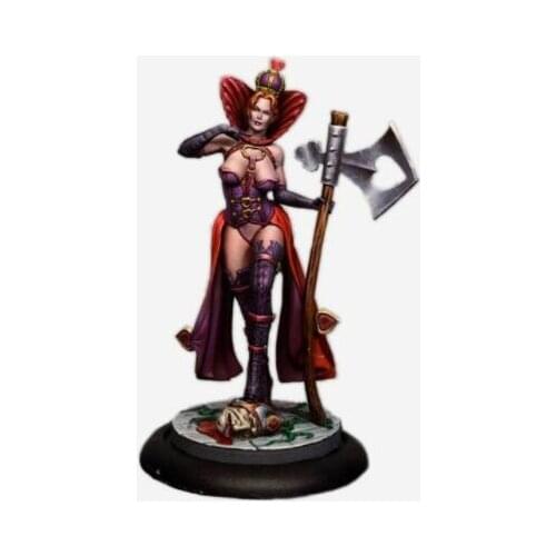 New Unassembled 1/32 54mm Big Sister Queen Of Hearts- 54mm Resin Kit DIY Toys Unpainted resin model