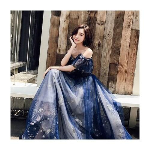 100real slash collar ruffle glitter stars gown Medieval dress court queen Renaissance Gown vintage Victorian dress Belle ball