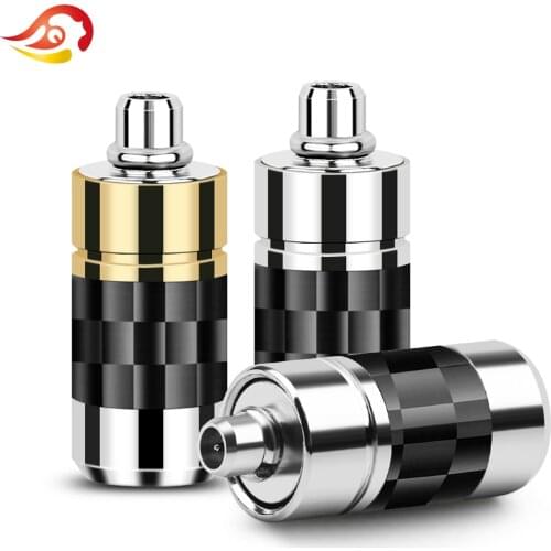 QYFANG Rhodium Plated Beryllium Copper Earphone Plug Carbon Fiber MMCX Pin Audio Jack Wire Connector For SE846 535 A2 Headphone
