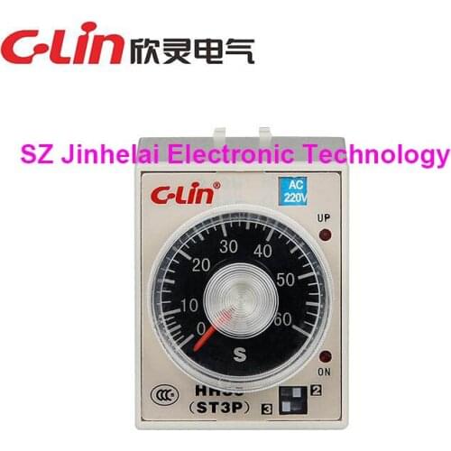 100%New and original HHS5C-B(ST3PC-B) C-Lin Time relay AC220V, DC24V, 1S/10S/60S/6M Electricity delay and snap action contact