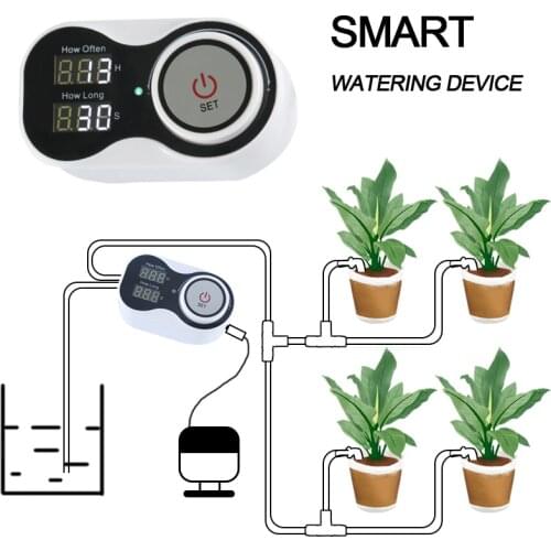 Indoor Garden Irrigation Timer Home Drip Irrigation System Self Watering Controller Irrigation Drip Plant Watering Kits